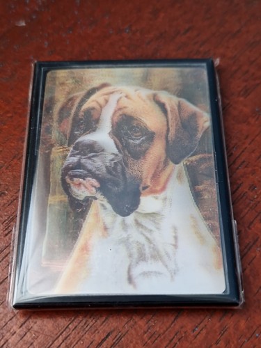 Red boxer magnet - boxer,