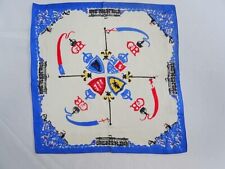 Vintage Coronation Handkerchief Hanky 1930s King George VI Souvenir 1937 1K