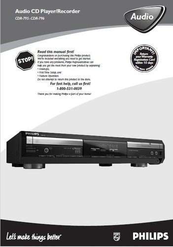 Philips cdr 795 - cdr-795, -796