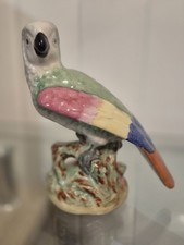 Antique Staffordshire Parrot