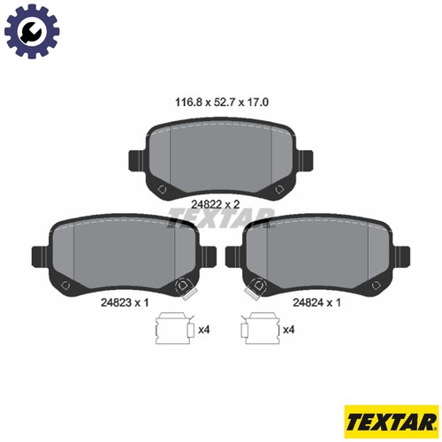 Brake pad set disc - set,