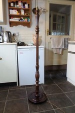 G. Wood Ltd. Wooden Standard Lamp / Floor Lamp Oak