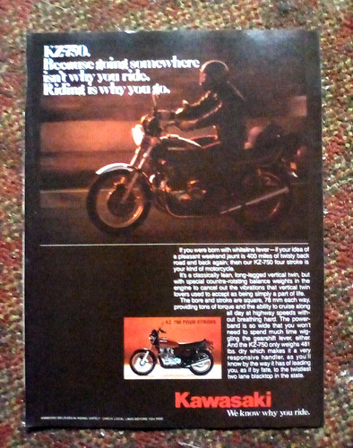 1977 kawasaki kz750 four - kawasaki,