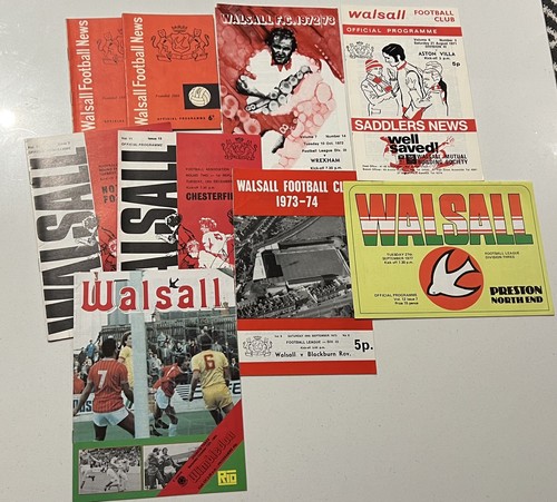 Walsall home programmes - 10,