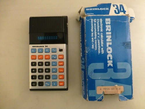 Vintage brinlock calculator - brinlock, 34