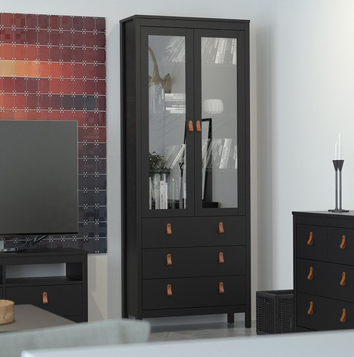 Tall display cabinet - cabinet, vintage