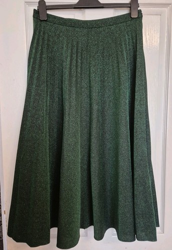 Zara green glitter skirt midi - zara,