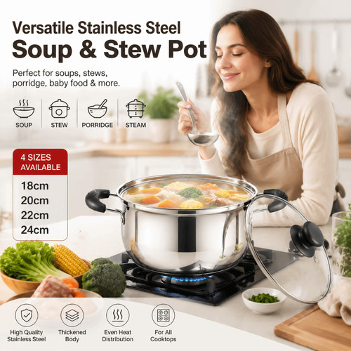 With lid baby - soup, pot