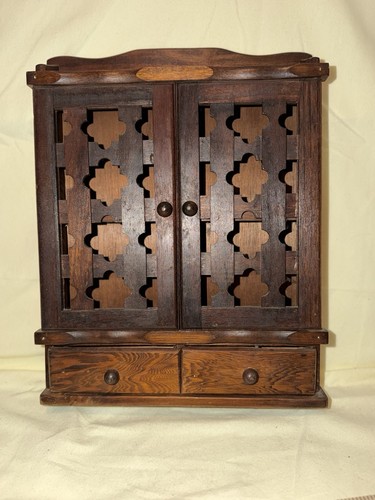 Vintage wood cabinet - ., double
