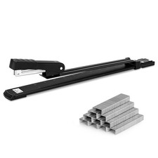 Long Arm Stapler, 25 Sheet Capacity, Long Staplers for Booklet or Book Bindin...
