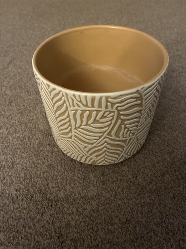Patterned ceramic plant pot - ,