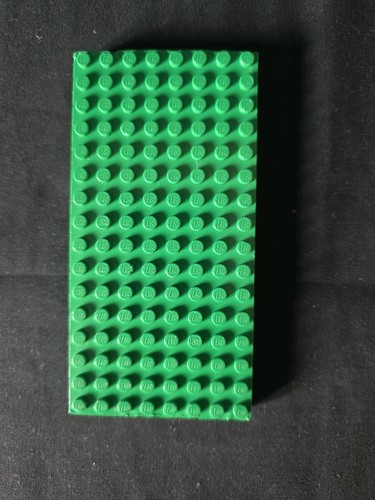 Lego green baseplate 8x16x1 - lego,