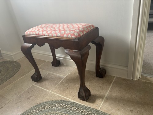 Antique oak reupholstered - oak,