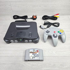 Nintendo 64 Console w/ Official Controller, Cables & F1 Game PAL VGC! N64