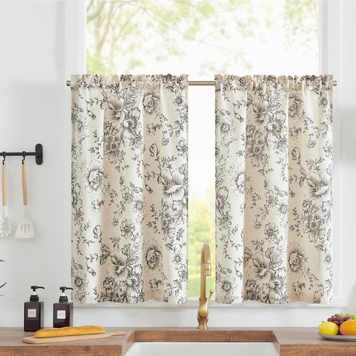 Linen blend floral - linen,