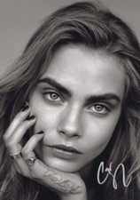 CARA DELEVINGNE SIGNED AUTOGRAPHED PHOTO PRINT