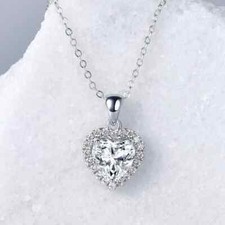 2ct Necklace Pendant White