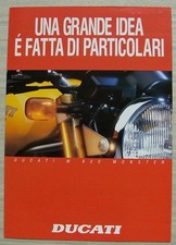 DUCATI M600 MONSTER MOTORCYCLE Sales Brochure 1990s ITALIAN TEXT