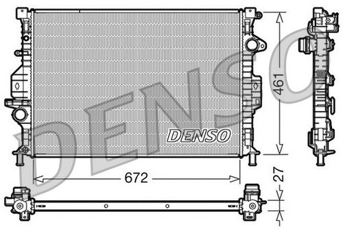 Engine cooling radiator - engine, fits