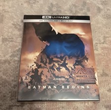 Batman Begins 4K Ultra HD + Blu-Ray Steelbook Full Slip Mantalab NEW SEALED