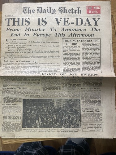 Vintage newspaper the daily - the,