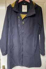 Seasalt Coverack Coat Navy and mustard Size 14