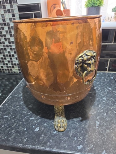 Antique copper log - copper,