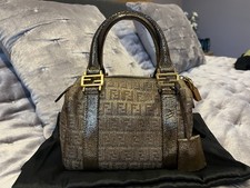 Rare Gold Fendi Mini Boston