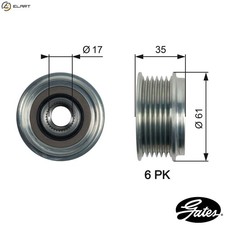 ALTERNATOR FREEWHEEL CLUTCH