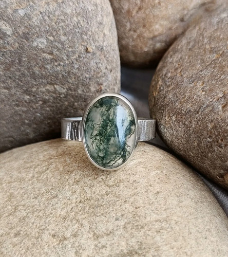 Moss agate gemstone - agate, beautiful