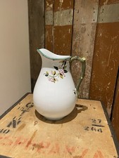 Large Jug White With Floral