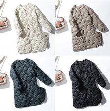 Women's Down Jacket 90% Duck Down Coat Ultralight V-Neck Long 2025