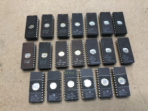 Various ceramic uv eproms - various,