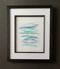 Harmonograph Art 'Balanced' by Gillian Hebblewhite Abstract #ListingsInLights