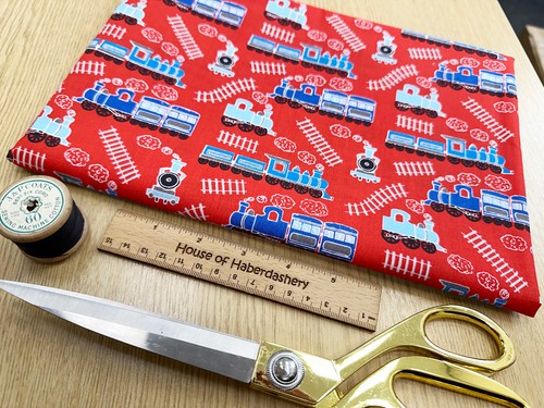 Fabric remnant cute - fabric, navy