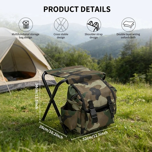 Portable folding camping stool - portable,