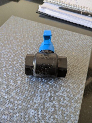 Philmac butterfly valve - 3/4",