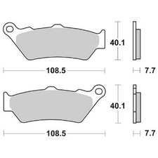 6566745 - FRONT BRAKE PAD SERIES SBS674HS PEGASO 650