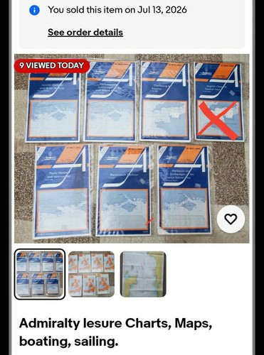Admiralty lesure charts - admiralty, maps