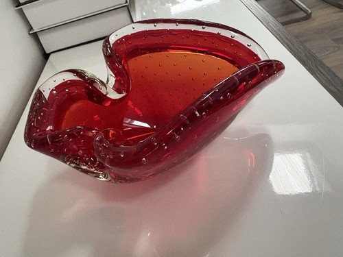 Vintage blown glass spade - vintage,