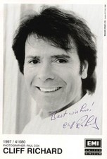 CLIFF RICHARD - AUTOGRAPHED