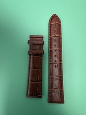 Rotary Brown croc finish Leather Watch Strap 20mm Genuine