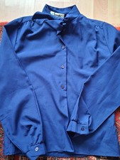 1960s Ladies Blue Pussy bow
