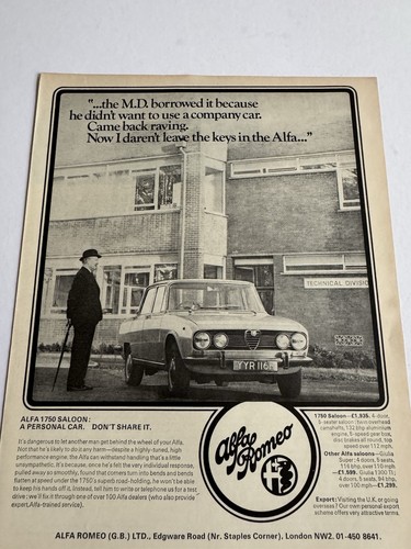 Original 1970 alfa romeo - 1970,