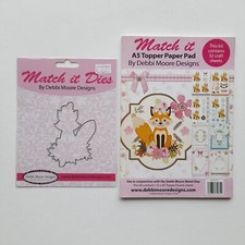Debbi Moore Designs - Woodland Fox Match It Die & A5 Topper Pad New