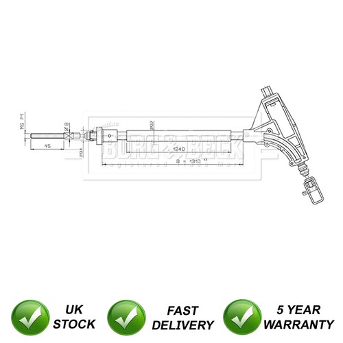 Hand brake cable front - brake,