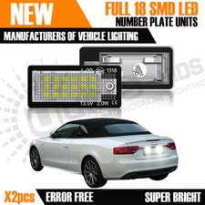 2x AUDI 18 LED WHITE NUMBER