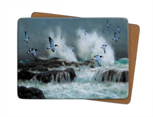 Oyster catchers table mat - oyster,