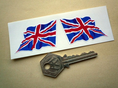 British union jack wavy - wavy, flag