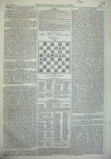 Original Old Antique Print